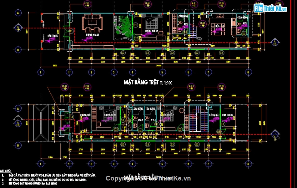 Mẫu nhà phố,nhà phố 1 trệt 1 lầu,file autocad nhà phố 1 trệt 1 lầu,nhà phố 1 trệt 1 lầu 4.9x24m